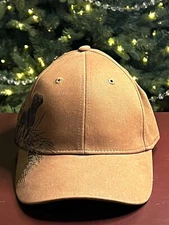 Authentic  Wildlife Series Adjustable Baseball Hat Cap Brown Dri Duck OSFM Nice