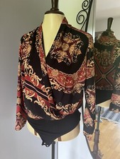 New Look Body Bodie Bluse Blusenbody wie Vers@ce Muster Donatella