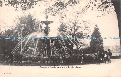 R229803 Geneve Jardin Anglais Le Jet d Eau C P N 1062 Postkarte 1905