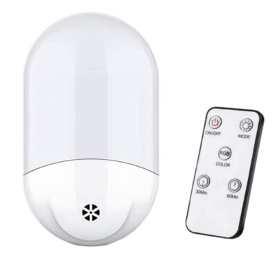 7 automatische LED Nachtlicht Stecker Energiesparend Dämmerung Sensor Kinderlicht