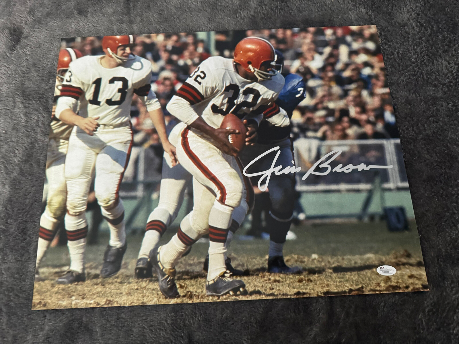 Jim Brown Autographed Signed Cleveland Browns 16x20 Photo (JSA) 