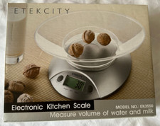 ETEKCITY ELECTRONIC KITCHEN SCALE MODEL EK3550 LIQUID MEASURE