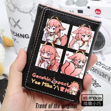Anime Genshin Impact Yae Miko Unisex Wallet Cosplay Fashion Fold Wallet Gift 41