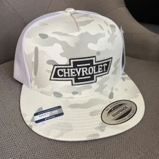 Chevrolet Chevy embroidered patch On  flatbill Snapback Trucker Hat Yupoong