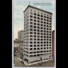 Antique Postcard Waldheim Building Kansas City MO Architecture 1914
