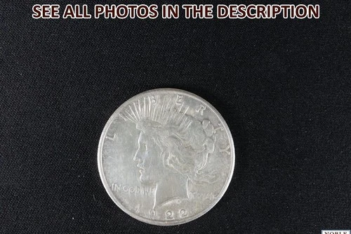 NobleSpirit (JL) Desirable 1922 S Silver Peace Dollar XF Extremely Fine