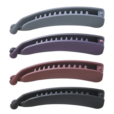 ANDROXEDA 4 Stück Pferdeschwanz Haarklammer Haarspange Bunten Bananen Haarspange Große R