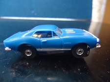 New From Package Model Motoring 1967 Camaro Blue With White Stripe HO Slot Car
