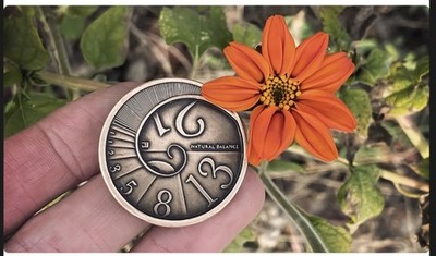 DIE FIBONACCI-MÜNZE BRONZE-PRÄGEVERSION NATÜRLICHE BALANCE VON JL LAWSON NEU VERSIEGELT