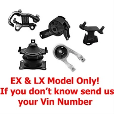 Fits Honda Odyssey EX LX V-tech 2005-2006 Engine & Transmission Mounts Kit 5Pc