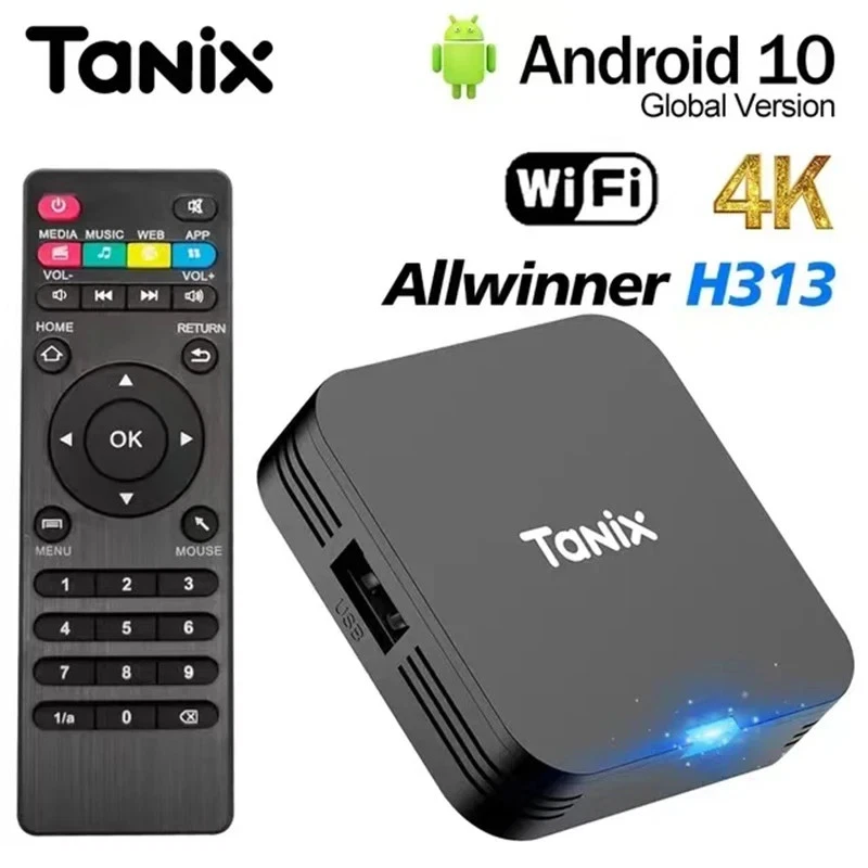 Tanix TX1 Mini Android 10 Smart TV Box Allwinner H313 2.4G Wifi 4K HD 2GB 16GB  - Image 2 of 4