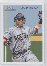 2010 Topps National Chicle Bazooka Back Dustin Pedroia by Chris Felix #112 9bp