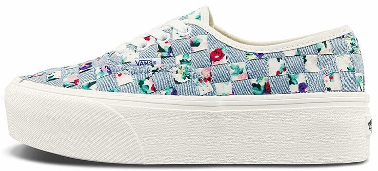 Size 9.5 - Vans Authentic Stackform Woven - Floral and Denim  display picture 2