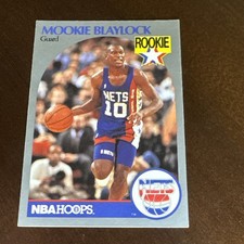 1990 Hoops #193 Mookie Blaylock [RC] New Jersey Nets