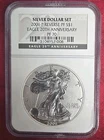 2006-P $1 Reverse Proof American Silver Eagle 20th Anniversary NGC PF-70