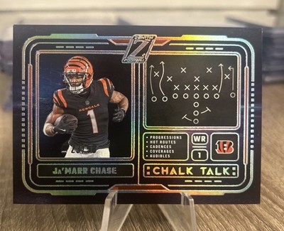 2024 Panini Zenith Chalk Talk Red #20 Ja'Marr Chase /50 Cincinnati Bengals