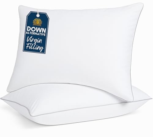 Set Of 2 - Cozy Soft & Firm Bed Pillow For Side Sleepers &