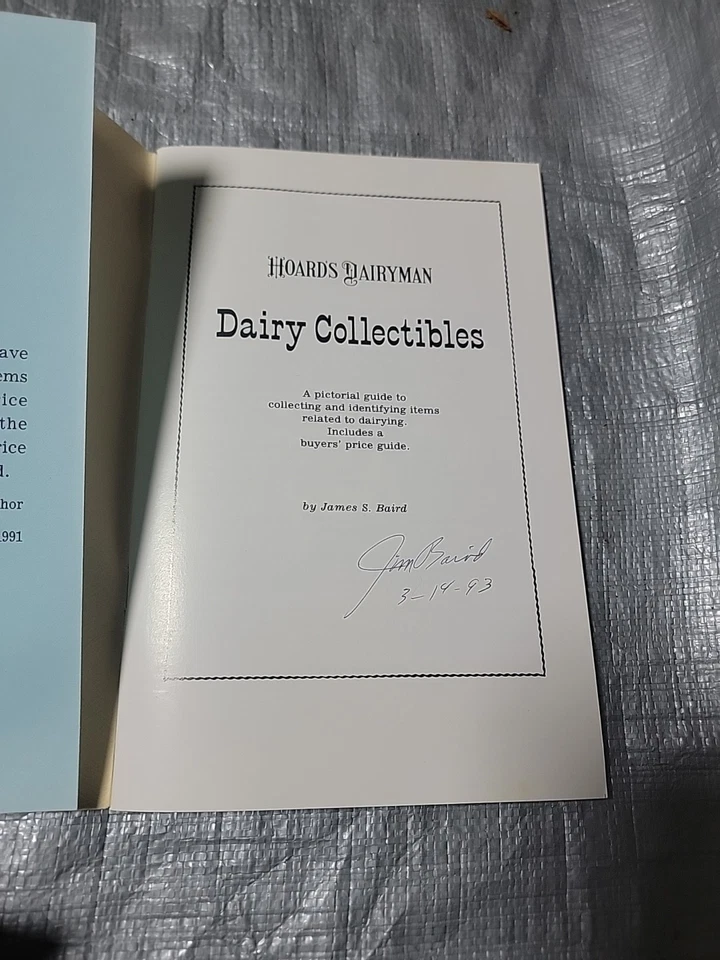 Hoard's Dairyman Dairy Collectibles 1987 James S. Baird SIGNED Foto 3 de 4