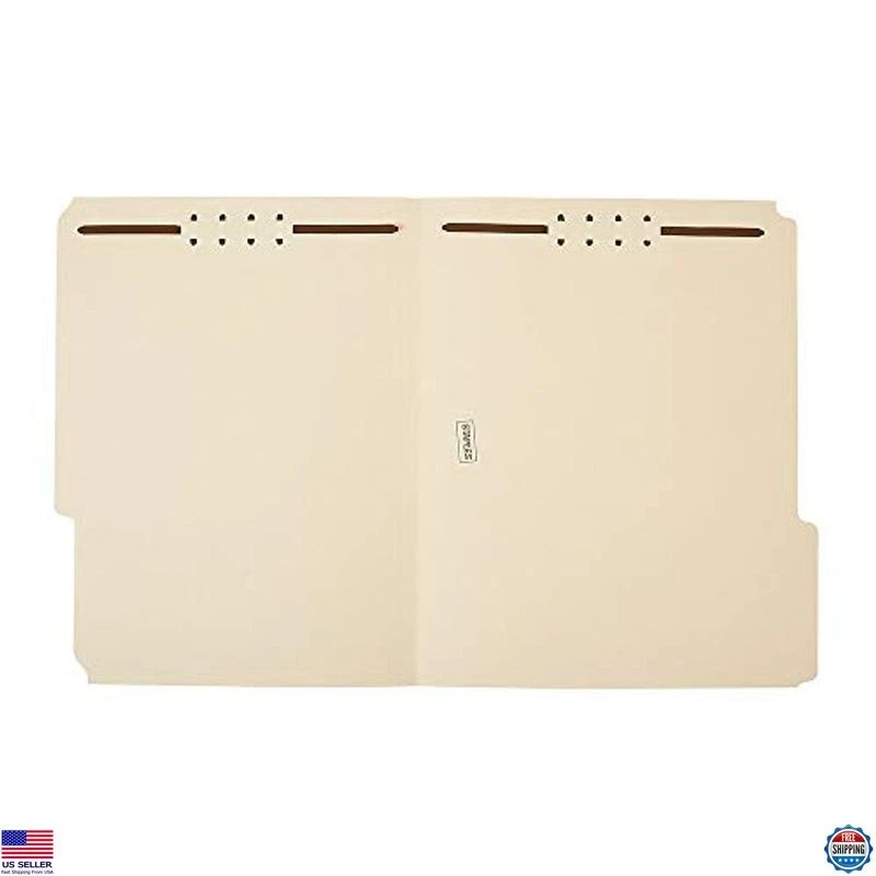 Carpetas de sujeción reforzadas con grapas, Manila, tamaño letra, 50 unidades - duraderas Foto 2 de 4