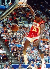 EK618 Dominique Wilkins Slam Dunk Atlanta Hawks 8x10 11x14 16x20 Photo