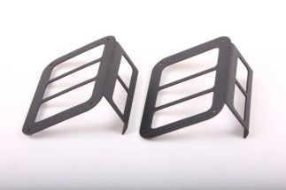 Grilles de protection feux arrière noir mat pour Jeep Wrangler JK 2 ou 4 portes en acier robuste