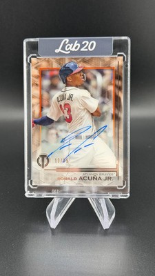 Ronald Acuna Jr 2019 Topps Tribute Orange Auto /25 Braves