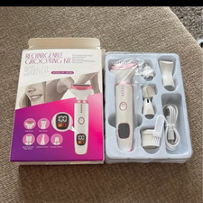 Women's 5-Head Cordless Rechargeable Foil Shaver USB JR-3028A White/Pink