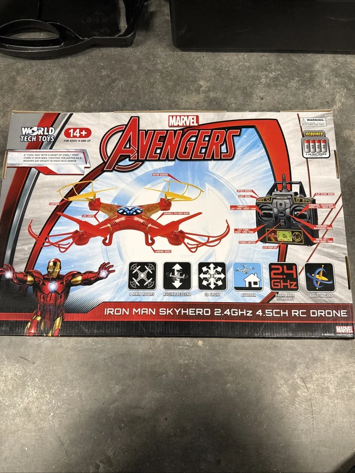 Marvel Avengers Iron Man Skyhero Micro RC Drone 4.5 Canales 2.4GHz Nuevo Foto 4 de 4