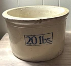 Antique Red Wing Stoneware 20 Lb Butter Crock