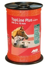 AKO Weidezaunband TopLine Plus orange, 200 m L&auml;nge, 10 mm breit