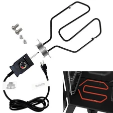 Upgrade 1650W Electric Smoker Heating Element Replacement Kit with Adjustable...