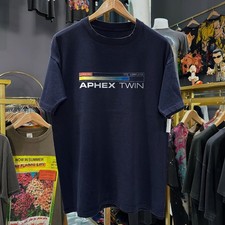 Aphex Twin Playstation Staff Rare T-Shirt Navy S