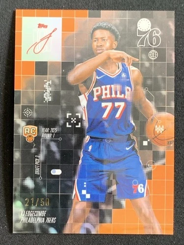 2025 Topps Signature VJ Edgecombe Orange (RAW)