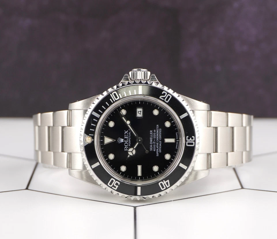 Rolex Sea-Dweller Date 40mm Black Dial Stainless Steel Oyster Watch Ref 16600 - Image 2 of 4