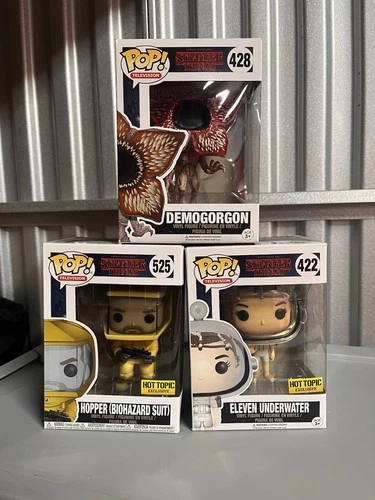 Funko Stranger Things Exclusives Hooper Eleven Underwater Hot Topic Demogorgon