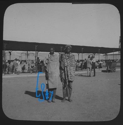 Foto Kimberley Mine Compound Südafrika um 1910 Magic Lantern Dia NO37