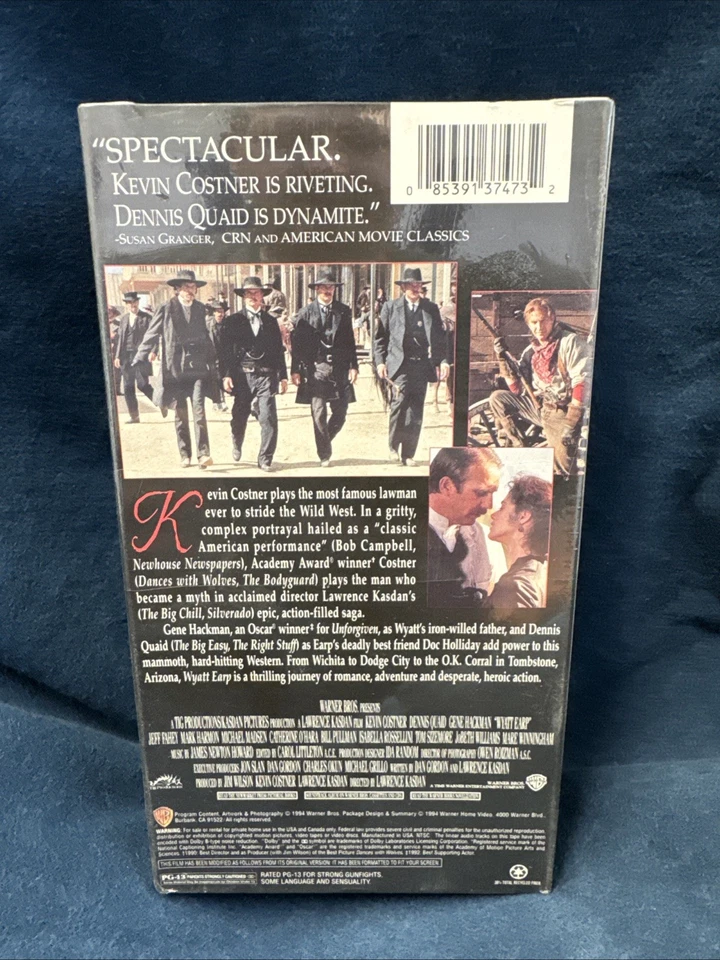 Wyatt Earp VHS 2-Tape Set New Sealed - Image 2 of 3