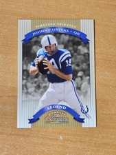 2002 Donruss classics Timeless Tributes Gold Johnny Unitas Card #119 #074/100