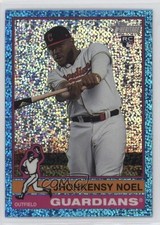 2025 Topps Heritage Chrome Light Blue Sparkle Refractor Jhonkensy Noel #79 1i3j