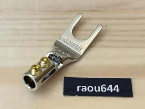 FURUTECH FP201R ADL Audio Grade Y Lug Terminal Rhodium Plated 4 Pieces 1 Set - Image 3 of 4