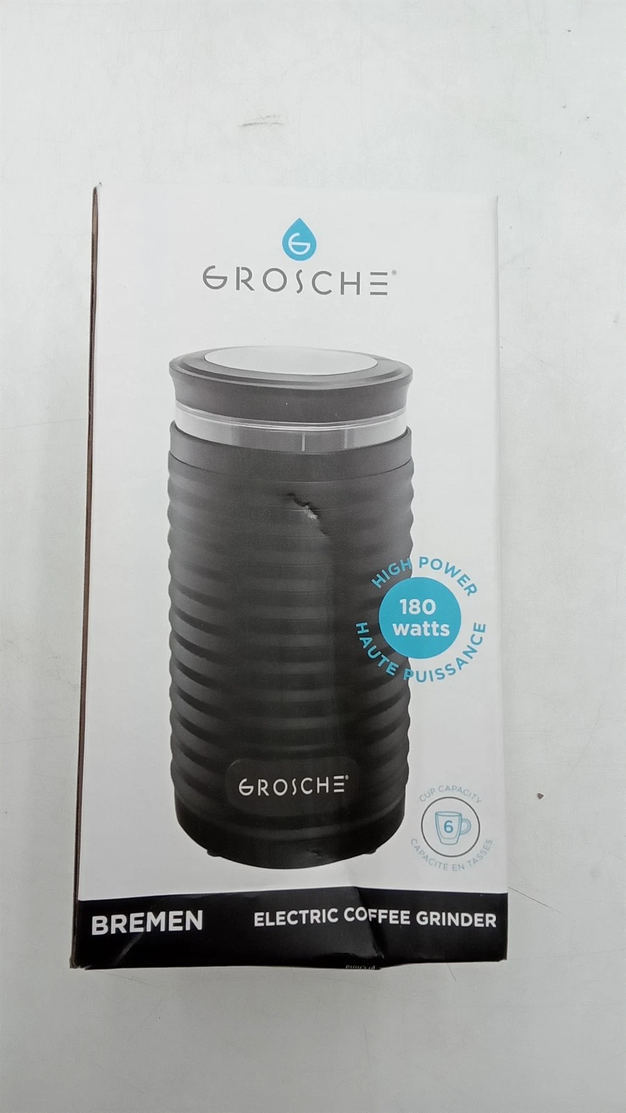 GROSCHE BREMEN Electric Coffee Grinder 180 Watt for Coffee or Spices