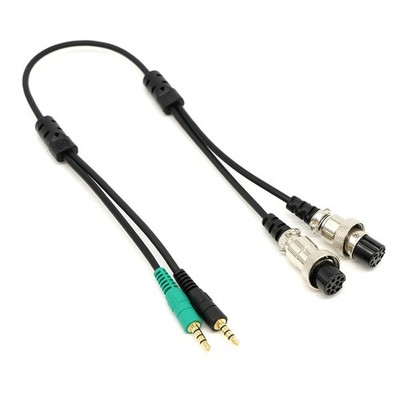 Digirig TX-500MP Kabelset Lab599 TX-500 CAT & Audio Spiralkabel