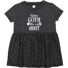 Inktastic Future Goth Like My Aunt With Skulls Infant Dress Pop Culture Style