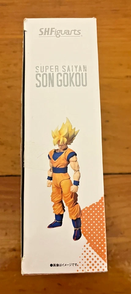 S.H. Figuarts Dragonball Z 万代超级 Saiyan Son Gokou 可动人偶 2010 全新带盒 — 第 2/4 张图片