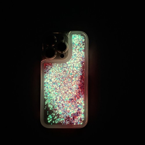 Pretty Glitter Liquid Glowing Phone Case Cover For iPhone 15 Plus 14 16 Pro Max - Picture 14 of 44