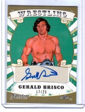 Gerald Brisco 2016 Leaf Wrestling Signature Series GREEN Autograph Card SN 17/25
