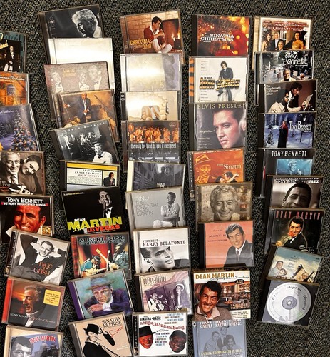 Lot Easy Listening Jazz CDs Dean Martin, Frank Sinatra, Tony, Elvis, Harry - Imagen 3 de 4
