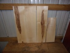 4 PC HARD MAPLE LUMBER WOOD KILN DRIED BOARDS 3/4" THICK LOT 2853V FLAT