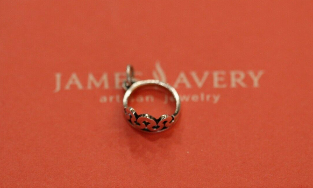 James Avery Tiara Crown Charm in Sterling Silver Gem