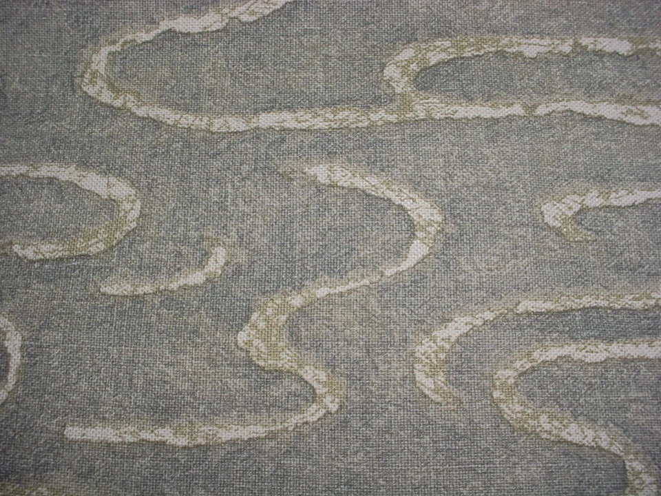Kravet Couture Sandtropez Freather Grey Printed Cloud Linen Upholstery Fabric - Image 3 of 3